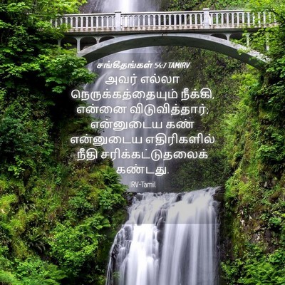 Picture 04 - சங்கீதங்கள் 54:7 TAMIRV - அவர் எல்லா - Bible Verse Picture