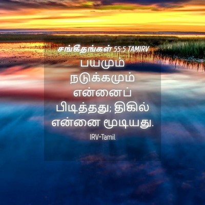 Picture 04 - சங்கீதங்கள் 55:5 TAMIRV - பயமும் நடுக்கமும் - Bible Verse Picture