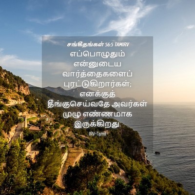 Picture 04 - சங்கீதங்கள் 56:5 TAMIRV - எப்பொழுதும் - Bible Verse Picture