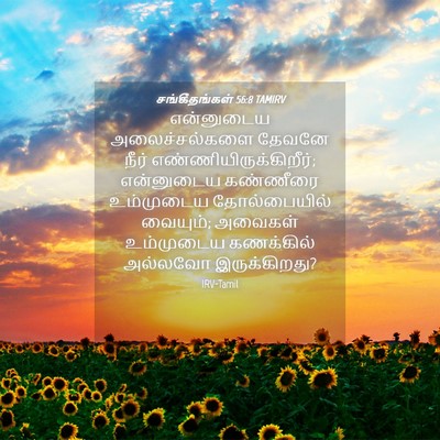 Picture 04 - சங்கீதங்கள் 56:8 TAMIRV - என்னுடைய - Bible Verse Picture