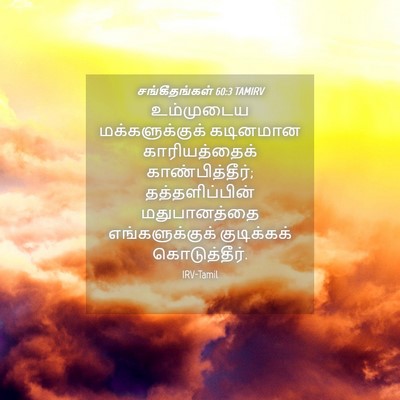 Picture 04 - சங்கீதங்கள் 60:3 TAMIRV - உம்முடைய - Bible Verse Picture