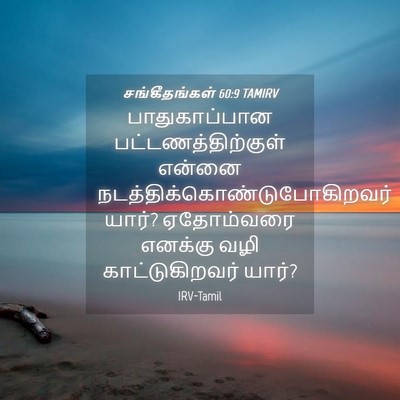 Picture 04 - சங்கீதங்கள் 60:9 TAMIRV - பாதுகாப்பான - Bible Verse Picture