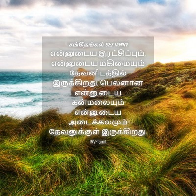 Picture 04 - சங்கீதங்கள் 62:7 TAMIRV - என்னுடைய - Bible Verse Picture