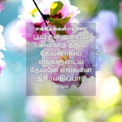 Picture 04 - சங்கீதங்கள் 67:6 TAMIRV - பூமி தன்னுடைய - Bible Verse Picture