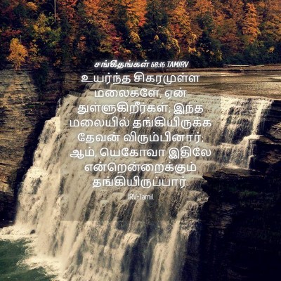 Picture 04 - சங்கீதங்கள் 68:16 TAMIRV - உயர்ந்த சிகரமுள்ள - Bible Verse Picture