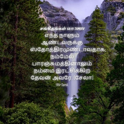 Picture 04 - சங்கீதங்கள் 68:19 TAMIRV - எந்த நாளும் - Bible Verse Picture