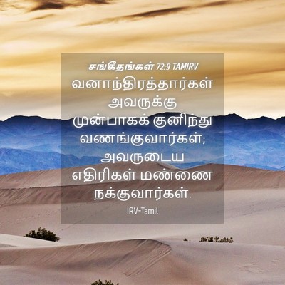 Picture 04 - சங்கீதங்கள் 72:9 TAMIRV -  - Bible Verse Picture