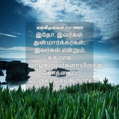 Picture 04 - சங்கீதங்கள் 73:12 TAMIRV - இதோ, இவர்கள் - Bible Verse Picture
