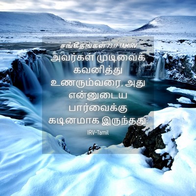 Picture 04 - சங்கீதங்கள் 73:17 TAMIRV - அவர்கள் முடிவைக் - Bible Verse Picture