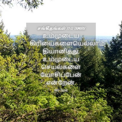 Picture 04 - சங்கீதங்கள் 77:12 TAMIRV - உம்முடைய - Bible Verse Picture