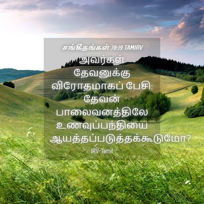 Picture 04 - சங்கீதங்கள் 78:19 TAMIRV - அவர்கள் தேவனுக்கு - Bible Verse Picture