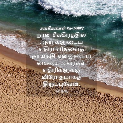 Picture 04 - சங்கீதங்கள் 81:14 TAMIRV - நான் - Bible Verse Picture