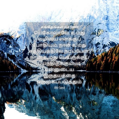 Picture 04 - சங்கீதங்கள் 86:11 TAMIRV - யெகோவாவே, உமது - Bible Verse Picture