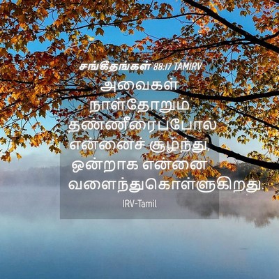 Picture 04 - சங்கீதங்கள் 88:17 TAMIRV - அவைகள் நாள்தோறும் - Bible Verse Picture
