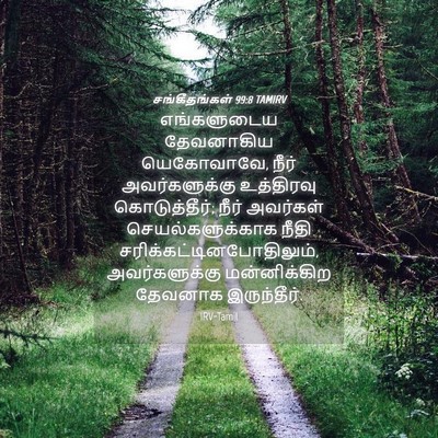 Picture 04 - சங்கீதங்கள் 99:8 TAMIRV - எங்களுடைய - Bible Verse Picture
