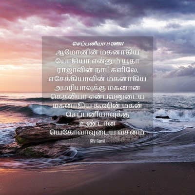Picture 04 - செப்பனியா 1:1 TAMIRV - ஆமோனின் மகனாகிய - Bible Verse Picture