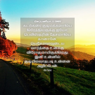 Picture 04 - செப்பனியா 2:5 TAMIRV - கடற்கரை - Bible Verse Picture