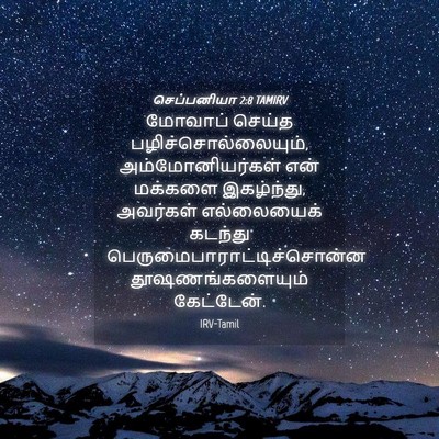 Picture 04 - செப்பனியா 2:8 TAMIRV - மோவாப் செய்த - Bible Verse Picture