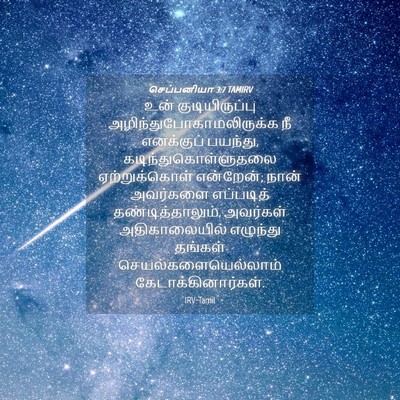 Picture 04 - செப்பனியா 3:7 TAMIRV - உன் குடியிருப்பு - Bible Verse Picture