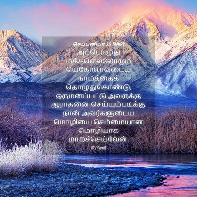 Picture 04 - செப்பனியா 3:9 TAMIRV - அப்பொழுது - Bible Verse Picture