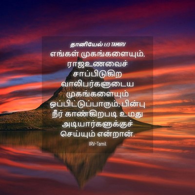 Picture 04 - தானியேல் 1:13 TAMIRV - எங்கள் - Bible Verse Picture