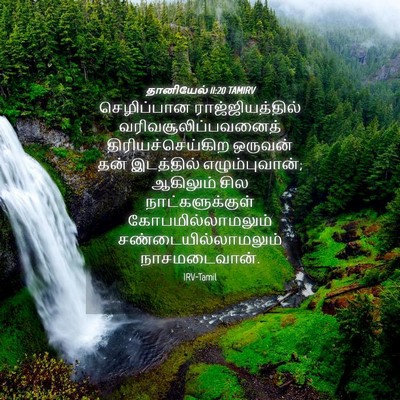 Picture 04 - தானியேல் 11:20 TAMIRV - செழிப்பான - Bible Verse Picture