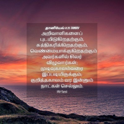Picture 04 - தானியேல் 11:35 TAMIRV - அறிவாளிகளைப் - Bible Verse Picture