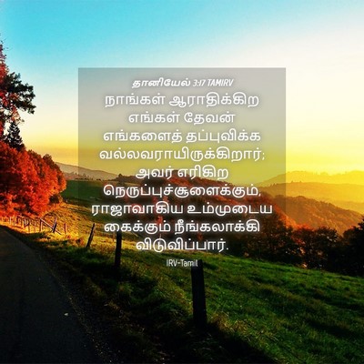 Picture 04 - தானியேல் 3:17 TAMIRV - நாங்கள் - Bible Verse Picture