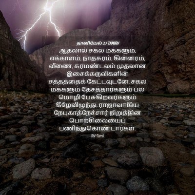 Picture 04 - தானியேல் 3:7 TAMIRV - ஆதலால் சகல - Bible Verse Picture