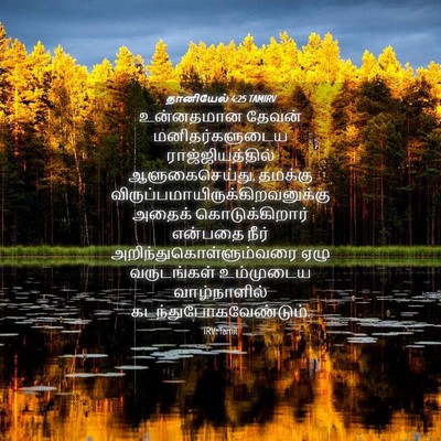 Picture 04 - தானியேல் 4:25 TAMIRV - உன்னதமான தேவன் - Bible Verse Picture