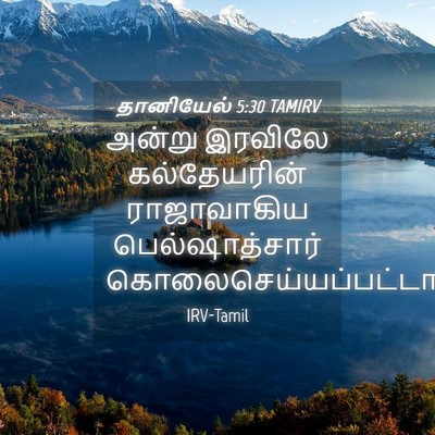Picture 04 - தானியேல் 5:30 TAMIRV - அன்று இரவிலே - Bible Verse Picture