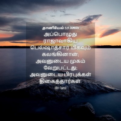 Picture 04 - தானியேல் 5:9 TAMIRV - அப்பொழுது - Bible Verse Picture