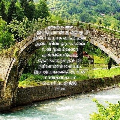 Picture 04 - நாகூம் 3:5 TAMIRV - இதோ, நான் உனக்கு - Bible Verse Picture