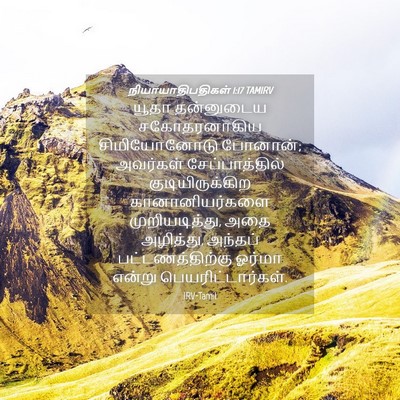 Picture 04 - நியாயாதிபதிகள் 1:17 TAMIRV - யூதா தன்னுடைய - Bible Verse Picture