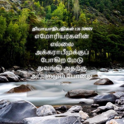 Picture 04 - நியாயாதிபதிகள் 1:36 TAMIRV - எமோரியர்களின் - Bible Verse Picture