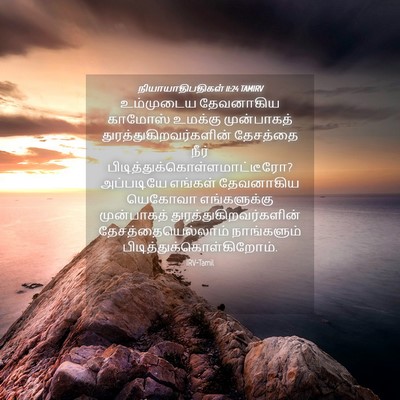 Picture 04 - நியாயாதிபதிகள் 11:24 TAMIRV - உம்முடைய தேவனாகிய - Bible Verse Picture