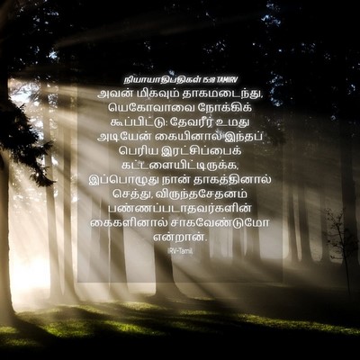 Picture 04 - நியாயாதிபதிகள் 15:18 TAMIRV - அவன் மிகவும் - Bible Verse Picture