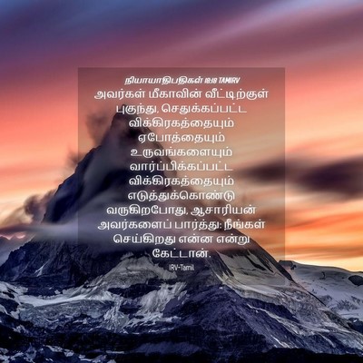 Picture 04 - நியாயாதிபதிகள் 18:18 TAMIRV - அவர்கள் மீகாவின் - Bible Verse Picture
