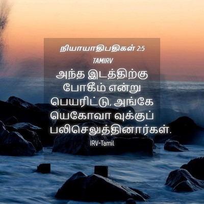 Picture 04 - நியாயாதிபதிகள் 2:5 TAMIRV - அந்த இடத்திற்கு - Bible Verse Picture