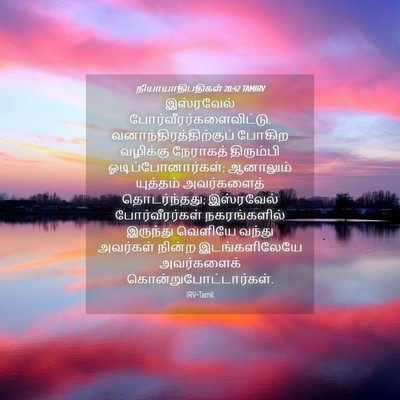 Picture 04 - நியாயாதிபதிகள் 20:42 TAMIRV - இஸ்ரவேல் - Bible Verse Picture