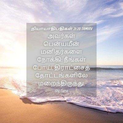 Picture 04 - நியாயாதிபதிகள் 21:20 TAMIRV - அவர்கள் பென்யமீன் - Bible Verse Picture