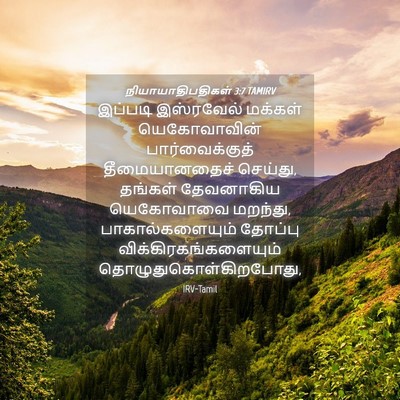 Picture 04 - நியாயாதிபதிகள் 3:7 TAMIRV - இப்படி இஸ்ரவேல் - Bible Verse Picture