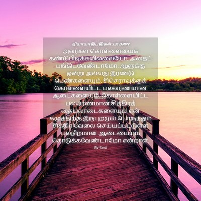 Picture 04 - நியாயாதிபதிகள் 5:30 TAMIRV - அவர்கள் - Bible Verse Picture