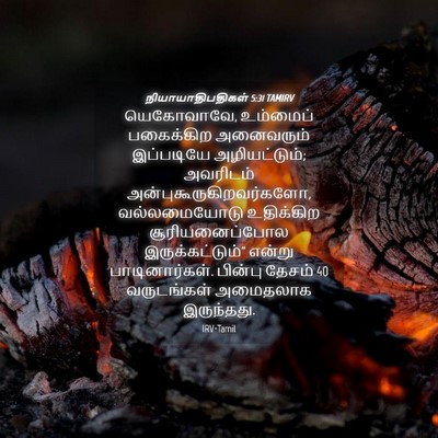 Picture 04 - நியாயாதிபதிகள் 5:31 TAMIRV - யெகோவாவே, உம்மைப் - Bible Verse Picture