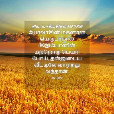 Picture 04 - நியாயாதிபதிகள் 8:29 TAMIRV - யோவாசின் மகனான - Bible Verse Picture