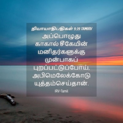 Picture 04 - நியாயாதிபதிகள் 9:39 TAMIRV - அப்பொழுது காகால் - Bible Verse Picture