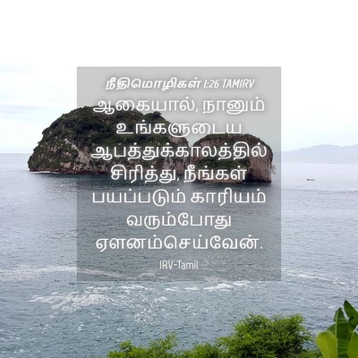 Picture 04 - நீதிமொழிகள் 1:26 TAMIRV - ஆகையால், நானும் - Bible Verse Picture