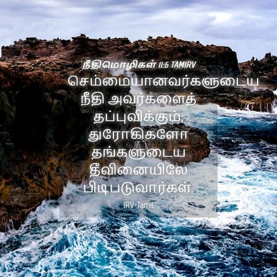 Picture 04 - நீதிமொழிகள் 11:6 TAMIRV -  - Bible Verse Picture