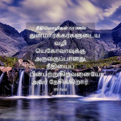 Picture 04 - நீதிமொழிகள் 15:9 TAMIRV -  - Bible Verse Picture