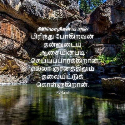Picture 04 - நீதிமொழிகள் 18:1 TAMIRV - பிரிந்து போகிறவன் - Bible Verse Picture